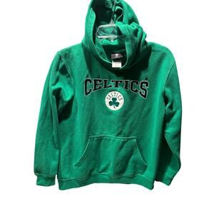BOSTON CELTICS Hoodie Sweatshirt NBA Basketball Size Youth Large 14/16 Green